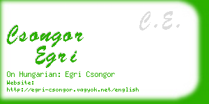 csongor egri business card